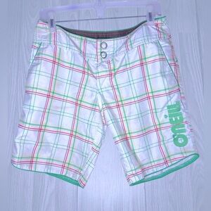ONEILL Vintage 90’s Y2K Women’s Stripe Plaid Board Shorts
